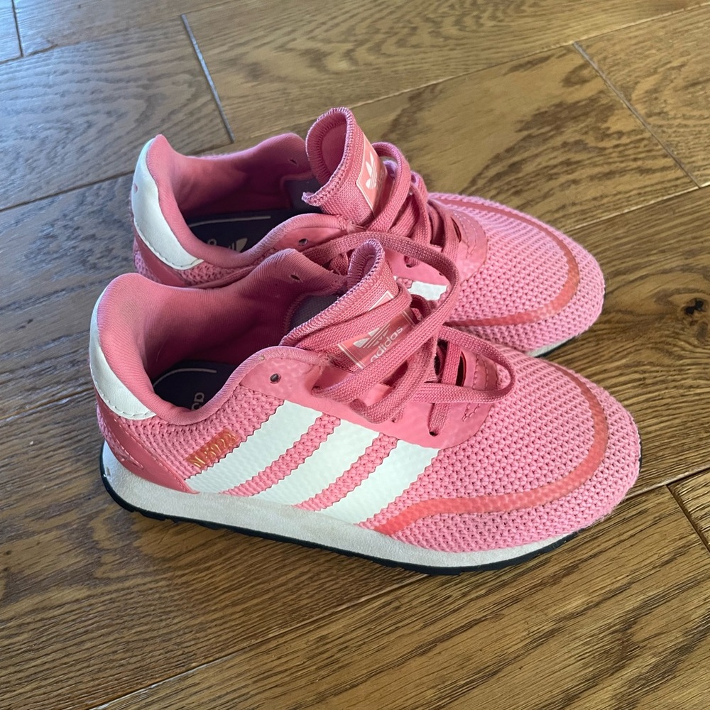 Little Girls Pink Adidas Sneakers US 12K